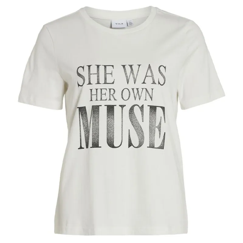 Tee shirt regular fit imprimé MUSE Femme Femme Haut, Chemise|Tee Shirt