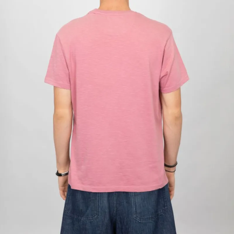 Clearance Tee shirt estival coton chiné imprimé logo Homme Homme Tee Shirt