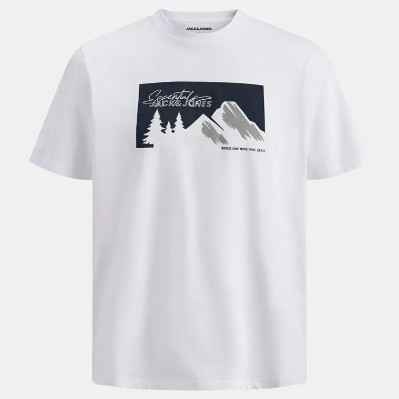 Sale Tee shirt sun coton imprimé montagne Homme Homme Tee Shirt