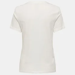 New Tee shirt Tenna col rond coton imprimé coeur regular Femme Femme Tee Shirt|Haut, Chemise