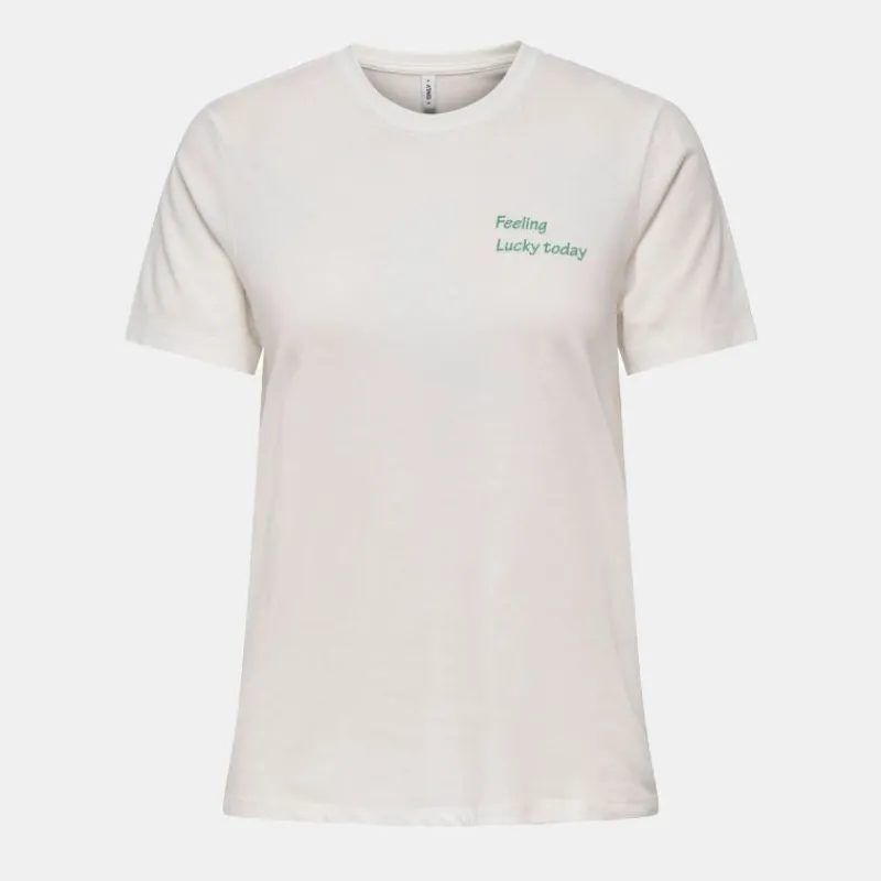 Online Tee shirt Texi Feeling lucky today coton Femme Femme Haut, Chemise|Tee Shirt