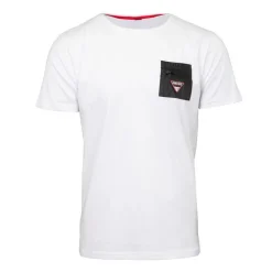 Online Tee shirt uni coton avec carré coloré Homme Homme Tee Shirt