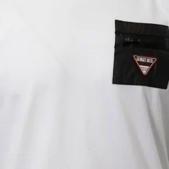 Online Tee shirt uni coton avec carré coloré Homme Homme Tee Shirt