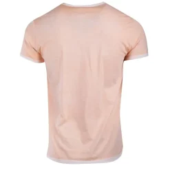 Hot Tee shirt uni délavé col V Homme Homme Tee Shirt