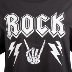 Clearance Tee shirt uni imprimé Rock Femme Femme Tee Shirt|Haut, Chemise