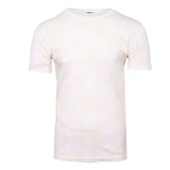 New Tee shirt uni menson-b avec imprimé feuilles Homme Homme Tee Shirt