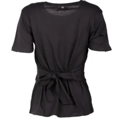 Tee shirt uni nœud au dos Femme Femme Haut, Chemise|Tee Shirt