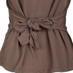 Outlet Tee shirt uni nœud au dos Femme Femme Tee Shirt|Haut, Chemise