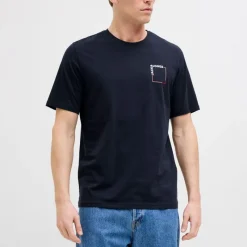 New Tee shirt verner coton col de cou Homme Homme Tee Shirt