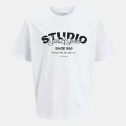 Tee shirt yuki coton imprimé logo col ras de cou Homme Homme Tee Shirt