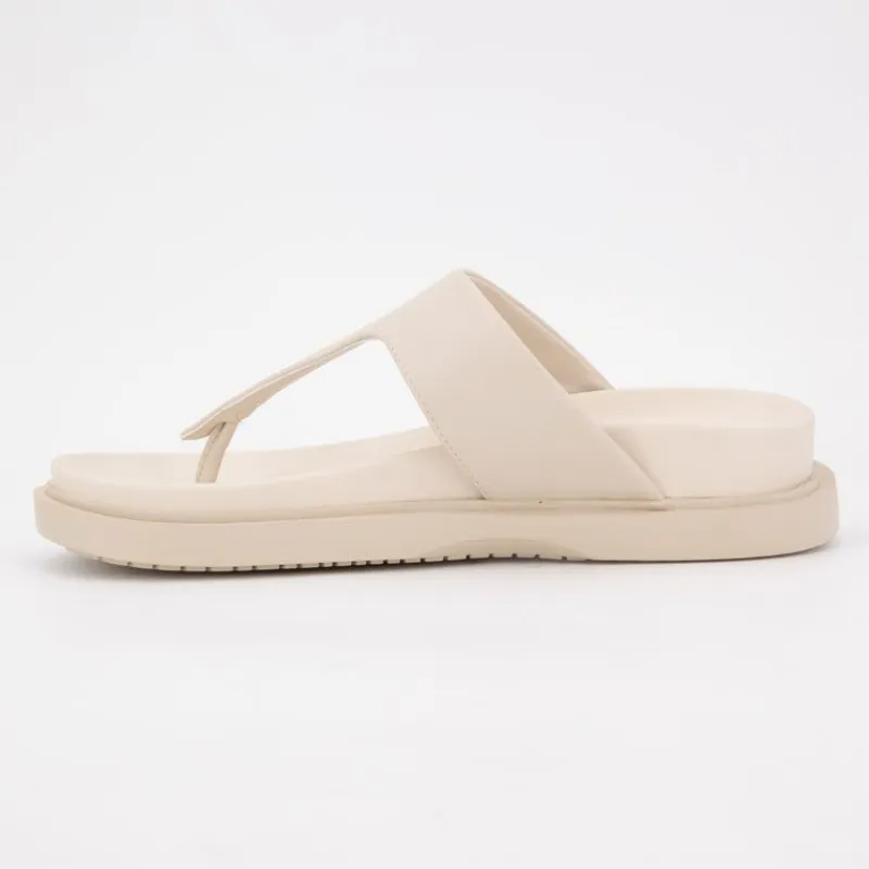 Sale Tong turtledove kary cuir semelle confort Femme Femme Tongs, Mules