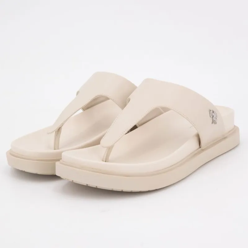 Sale Tong turtledove kary cuir semelle confort Femme Femme Tongs, Mules