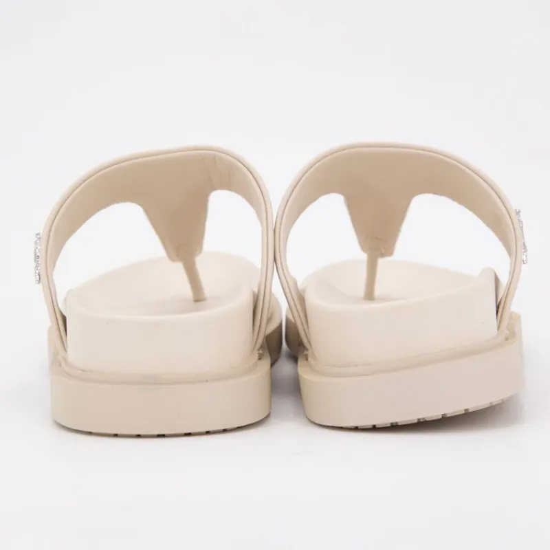 Sale Tong turtledove kary cuir semelle confort Femme Femme Tongs, Mules