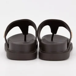 Hot Tong turtledove kary cuir semelle confort Femme Femme Tongs, Mules