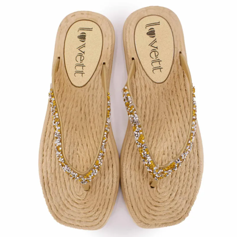 Outlet Tongs à strass semelle cde Femme Femme Tongs, Mules