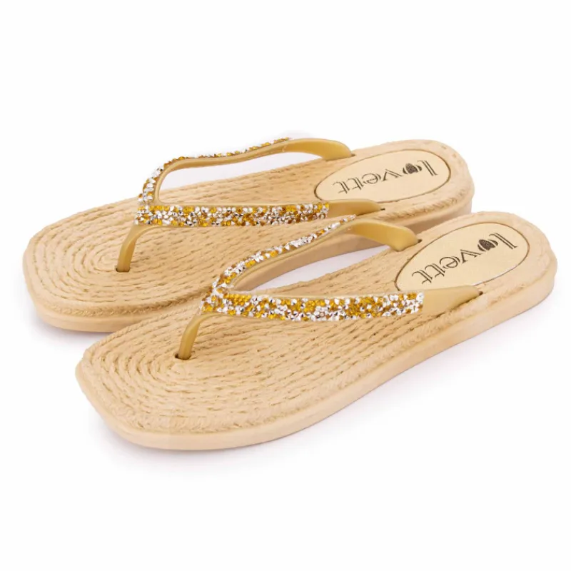 Outlet Tongs à strass semelle cde Femme Femme Tongs, Mules