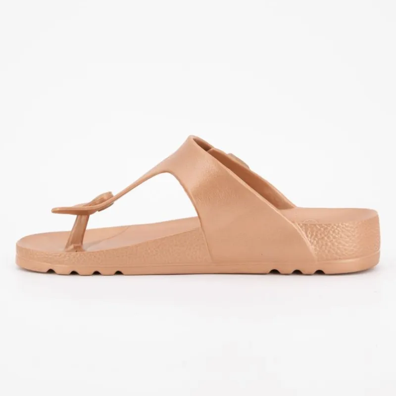 Sale Tongs en plastique bahia flip flop camel Femme Femme Tongs, Mules