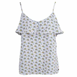 Clearance Top à bretelles volant imprimé Femme Femme Haut, Chemise