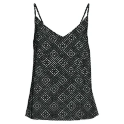 New Top à motif géométrique avec bretelles ajustables Femme Femme Haut, Chemise