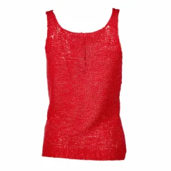 Clearance Top bretelle maille filet ajouré coton Italie Femme Femme Haut, Chemise