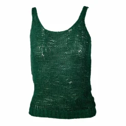 Clearance Top bretelle maille filet ajouré coton Italie Femme Femme Haut, Chemise