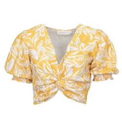 New Top crop bicolore timea Femme Femme Haut, Chemise