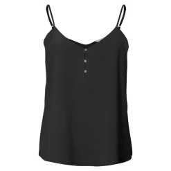 New Top fin à bouton sans manche uni Femme Femme Haut, Chemise