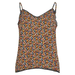 Outlet Top folias à fleurs black beauty col v Femme Femme Haut, Chemise