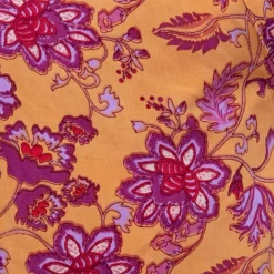 Top ocre à fleurs thess col croisé Femme Femme Haut, Chemise