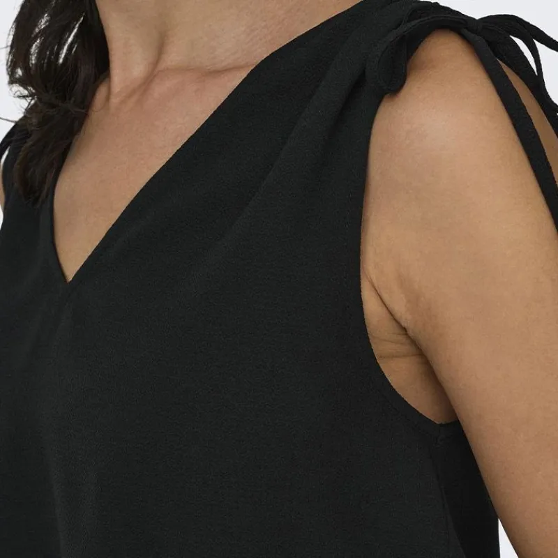 Online Top sans manches avec détail sur les épaules Femme Femme Haut, Chemise