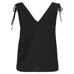 Online Top sans manches avec détail sur les épaules Femme Femme Haut, Chemise