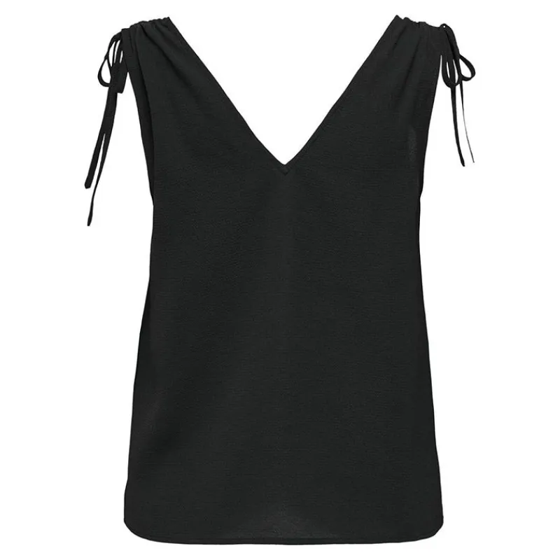 Online Top sans manches avec détail sur les épaules Femme Femme Haut, Chemise