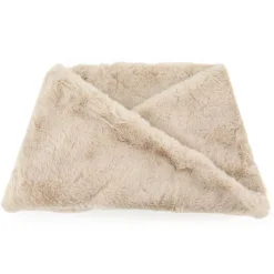 Best Tour de cou fausse fourrure forme trapèze Femme Femme Écharpe, Foulard