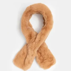 Best Tour de cou fausse fourrure à nouer Femme Femme Écharpe, Foulard