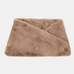 Tour de cou fausse fourrure forme trapèze Femme Femme Écharpe, Foulard