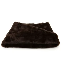 Sale Tour de cou fausse fourrure forme trapèze Femme Femme Écharpe, Foulard