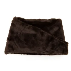 Sale Tour de cou fausse fourrure forme trapèze Femme Femme Écharpe, Foulard