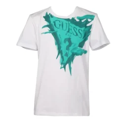 New Tshirt coton motif logo tons de verts Enfant Enfant Tee Shirt