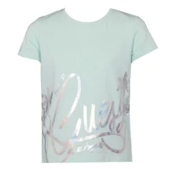 Online Tshirt col rond imprimé argenté avec logo manuscript Enfant Enfant Tee Shirt