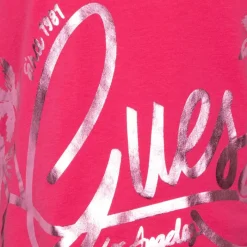 New Tshirt col rond imprimé argenté avec logo manuscript Enfant Enfant Tee Shirt