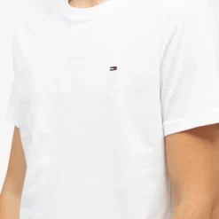 Clearance T-shirt logo brodé coton col ras de cou slim fit Homme Homme Tee Shirt