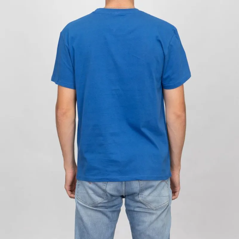 Best T-shirt logo brodé coton col ras de cou Homme Homme Tee Shirt