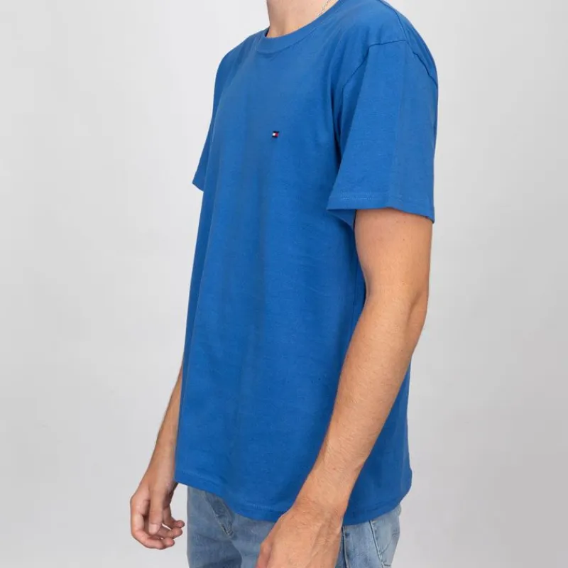 Best T-shirt logo brodé coton col ras de cou Homme Homme Tee Shirt