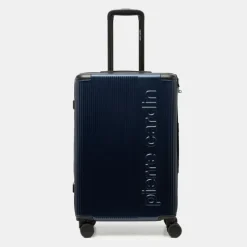 Outlet Valise moyenne à rayures avec logo relief Mixte Femme Bagagerie Et Valises|Bagagerie Et Valises