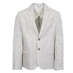 Best Veste blanc cassé à rayures bleues Homme Homme Veste, Doudoune, Manteau