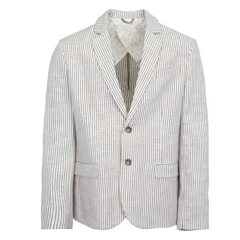 Best Veste blanc cassé à rayures bleues Homme Homme Veste, Doudoune, Manteau