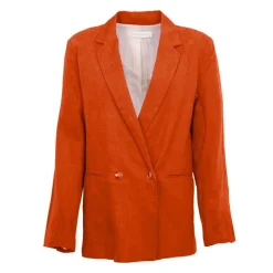 Online Veste de blazer à revers fushia Vivano Femme Femme Veste, Doudoune, Manteau
