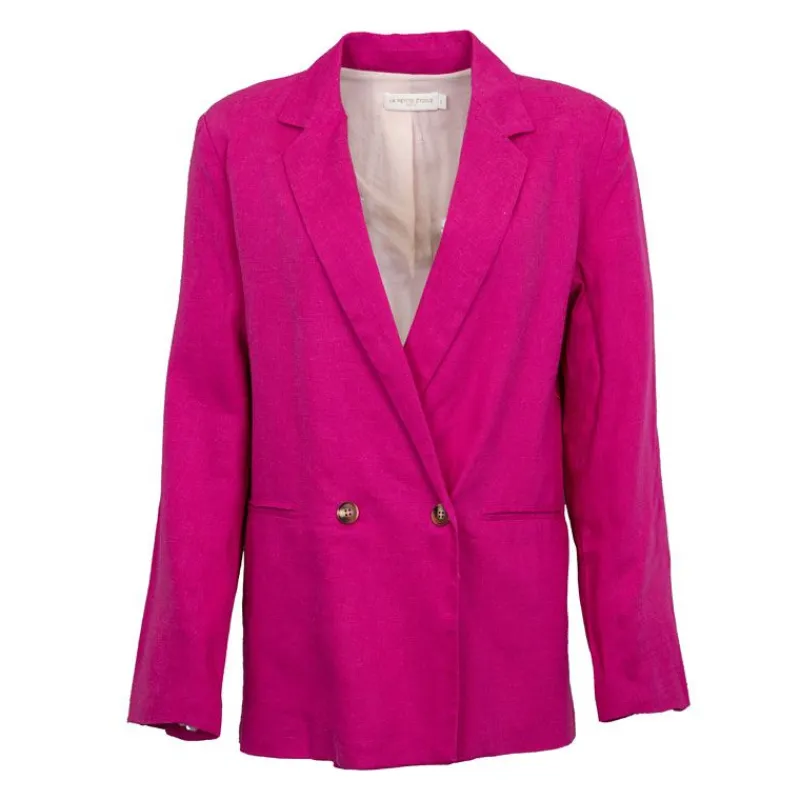 Hot Veste de blazer à revers fushia Vivano Femme Femme Veste, Doudoune, Manteau