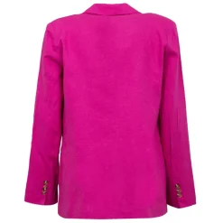 Hot Veste de blazer à revers fushia Vivano Femme Femme Veste, Doudoune, Manteau