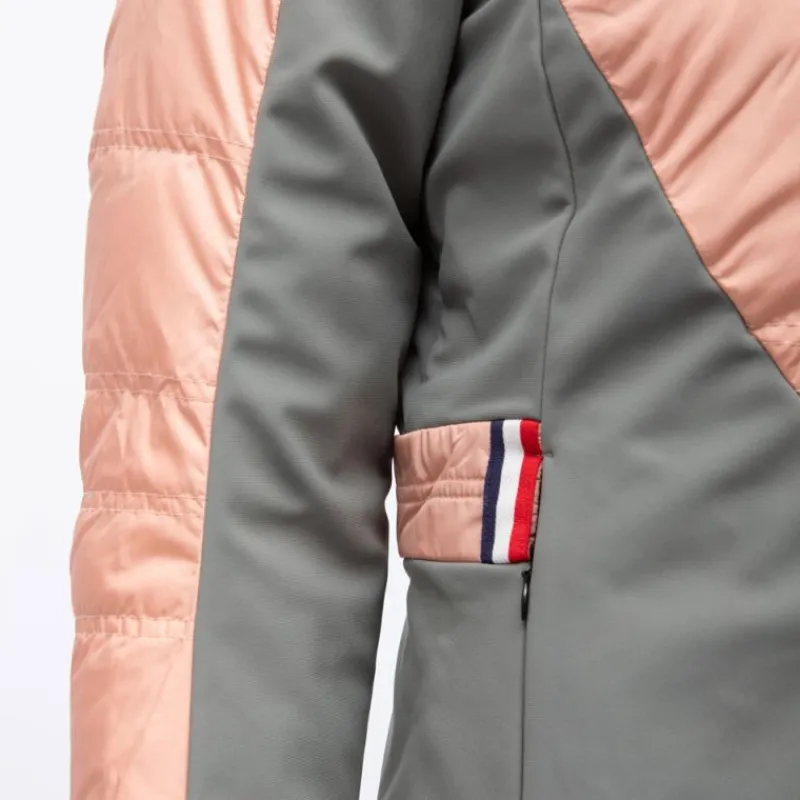 Discount Veste de ski bi color à capuche fausse fourrure avec zip Femme Femme Veste, Doudoune, Manteau